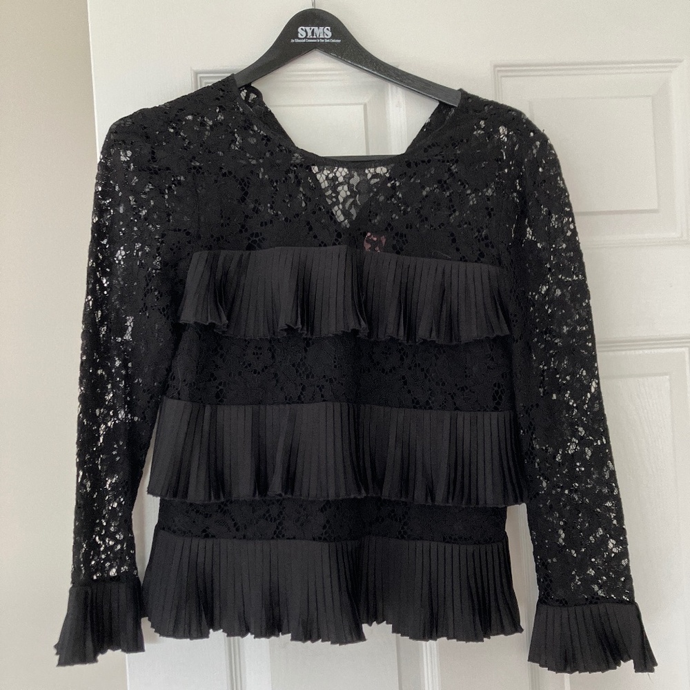 Jcrew Sheer Lace Top